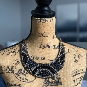 Jewel bib necklace